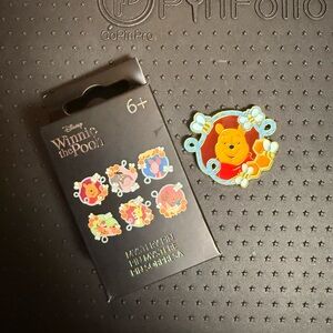 Loungefly Disney Winnie the Pooh Honeycomb Portraits Blind Box Enamel Pin — Pooh